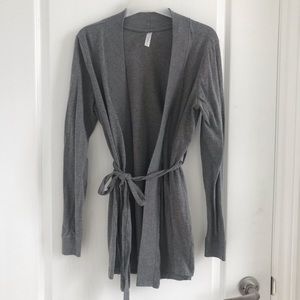 Thyme long cardigan with tie belt size S